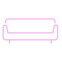 Couch icon, representing relaxation, comfort, or therapy.